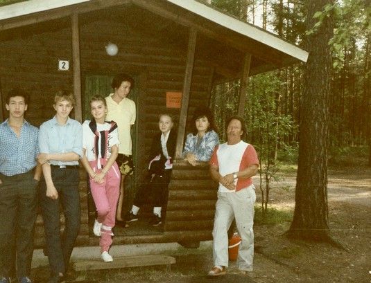 Участники экологического лагеря в Финляндии